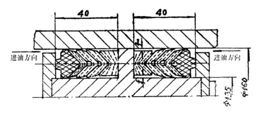 V型組合密封圈的截面切面圖 V型組合密封圈的截面切面圖