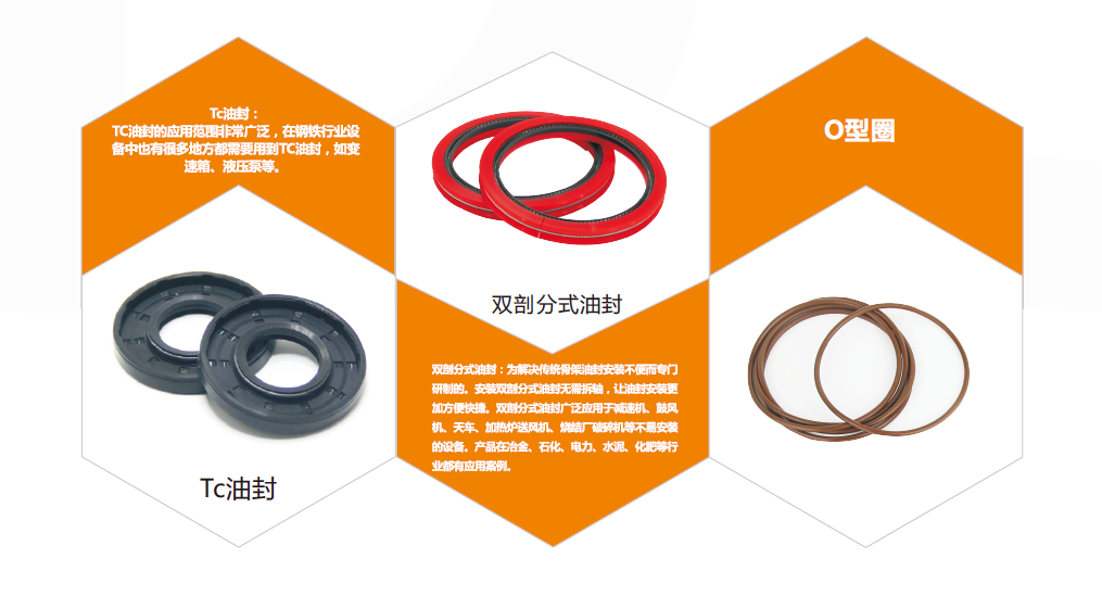 冶金行業(yè)密封件(PTFE油封B型) 冶金行業(yè)密封件(PTFE油封B型)